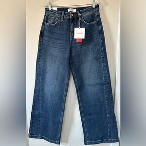 NWT Lovervet High Rise Wide Leg Tummy Control Jeans Size 7